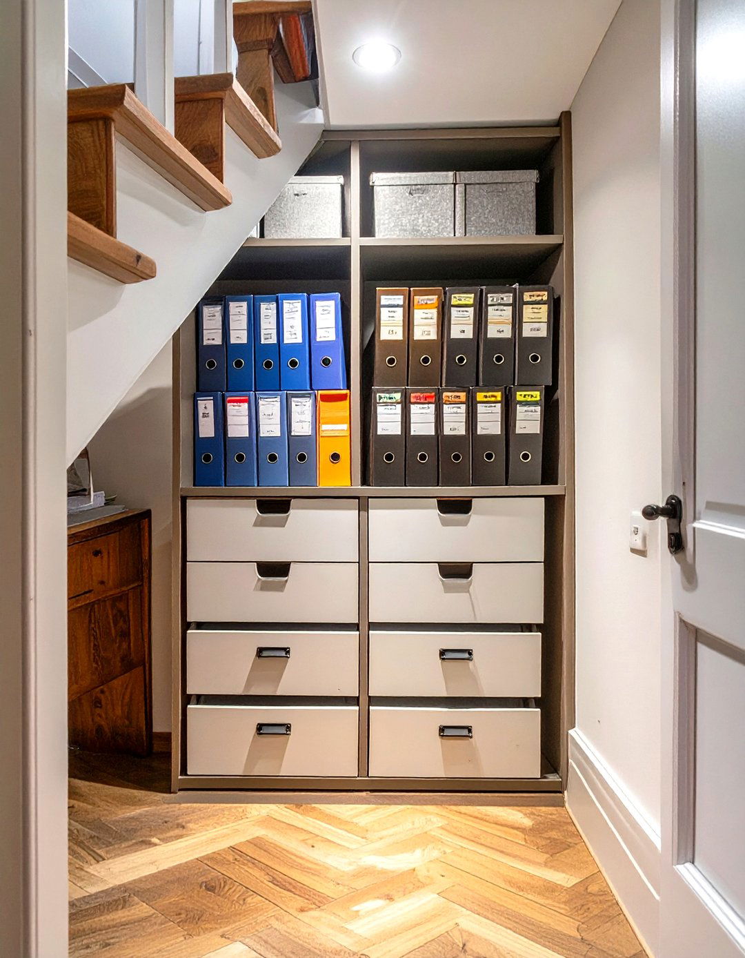 Under Stair Filing and Document Storage