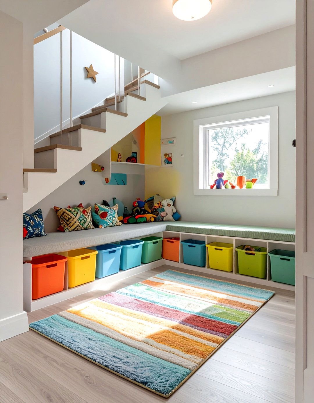 Under Stair Kids Playroom Nook - 30 under stair closet storage ideas