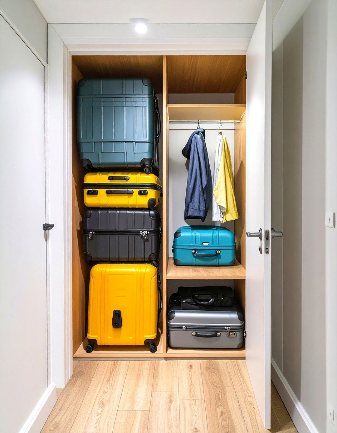 Under Stair Luggage Storage Closet - 30 under stair closet storage ideas