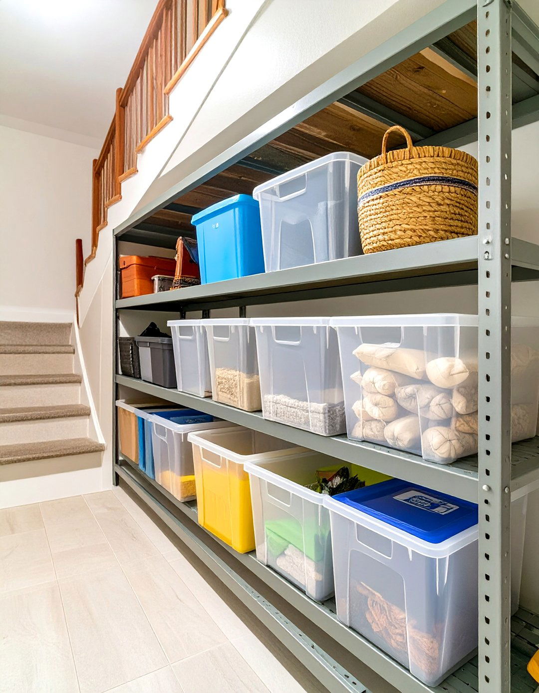 Under Stair Seasonal Decoration Storage - 30 under stair closet storage ideas