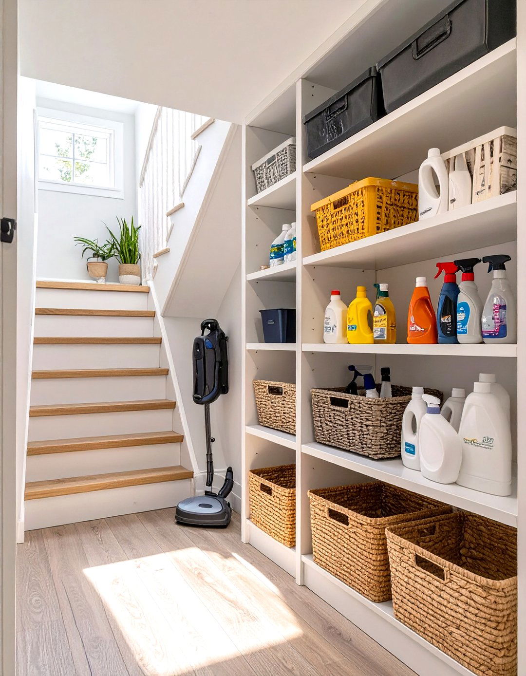 Under Stairs Cleaning Supply Closet - 30 under stairs closet ideas
