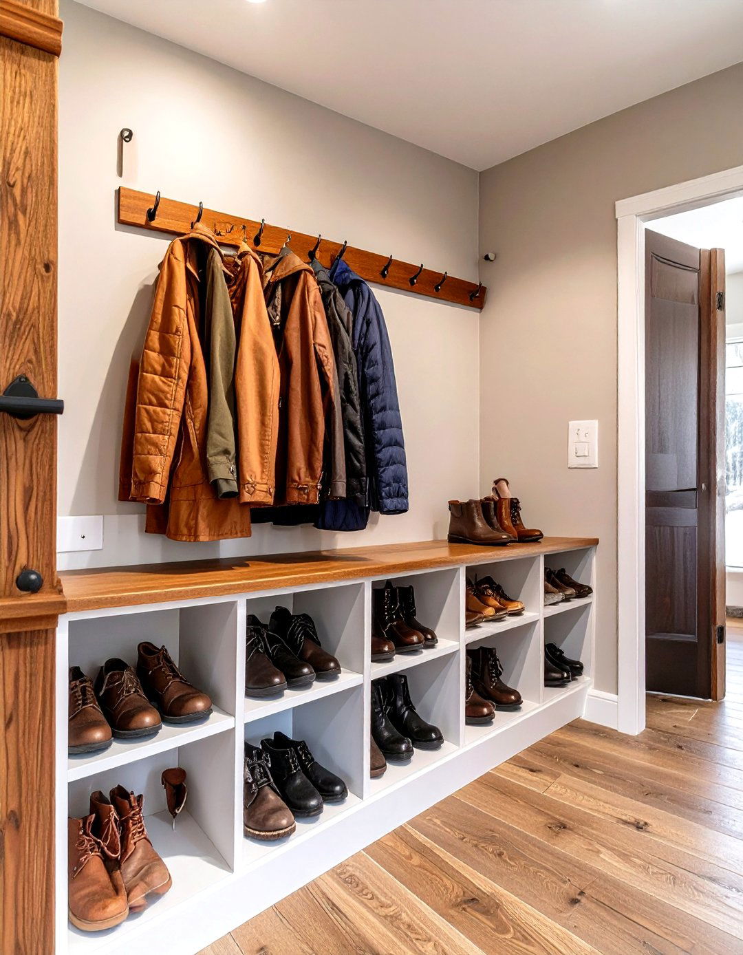 Under Stairs Coat and Shoe Closet - 30 under stairs closet ideas