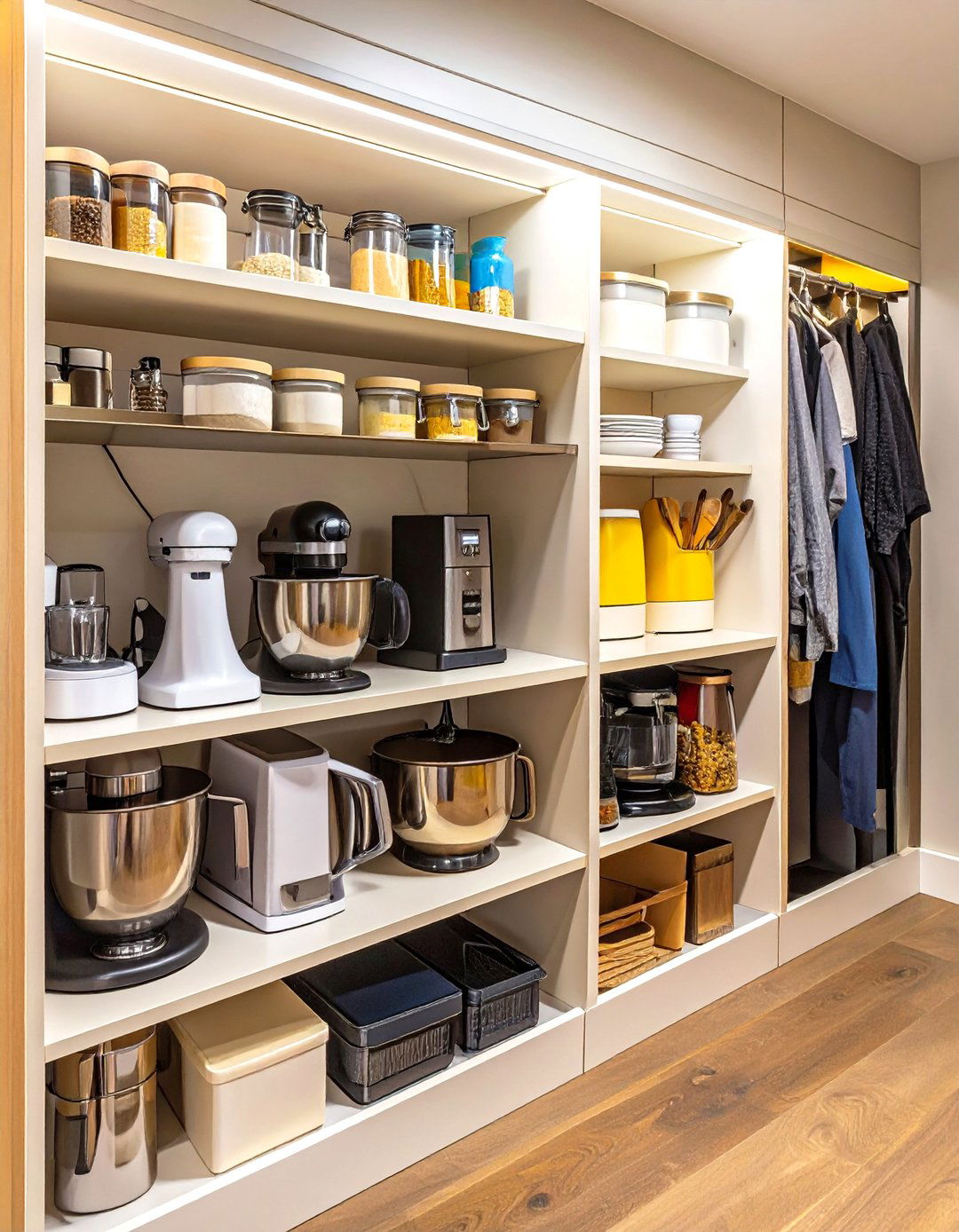 Under Stairs Pantry with Deep Pull Out Shelves - 30 under stairs pantry ideas