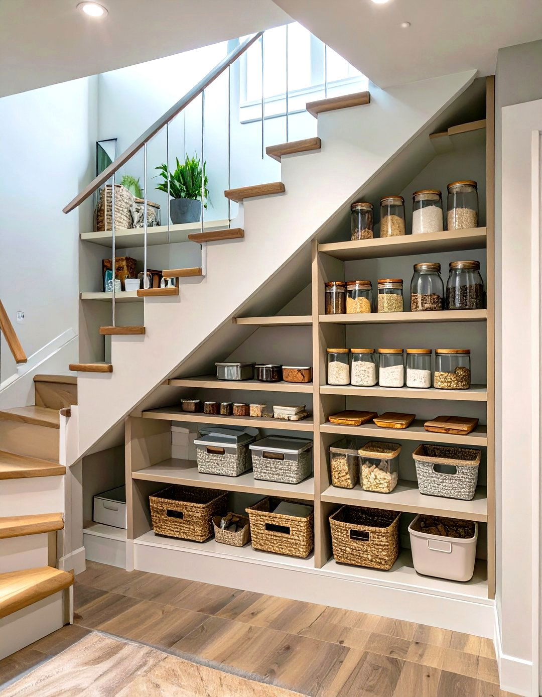 30 Smart Under Stairs Pantry Ideas for More Storage - We Love Home Blog
