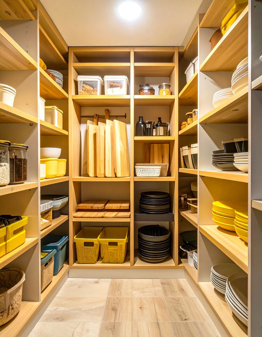 Under Stairs Pantry with Vertical Dividers - 30 under stairs pantry ideas