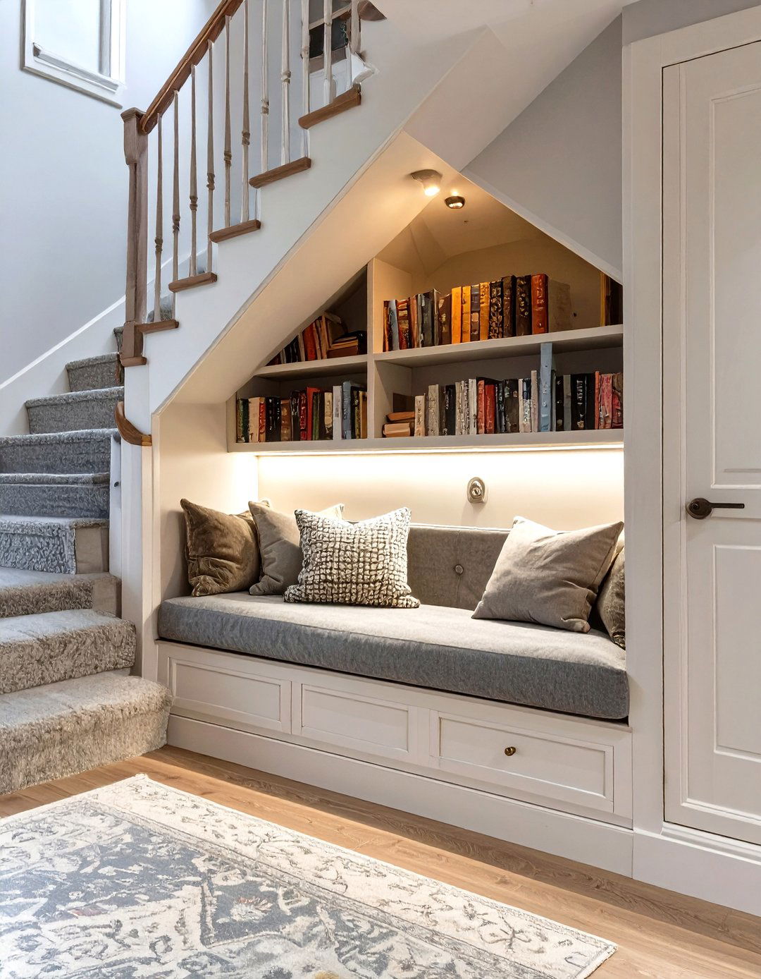 Under Stairs Reading Nook - 30 under stairs closet ideas