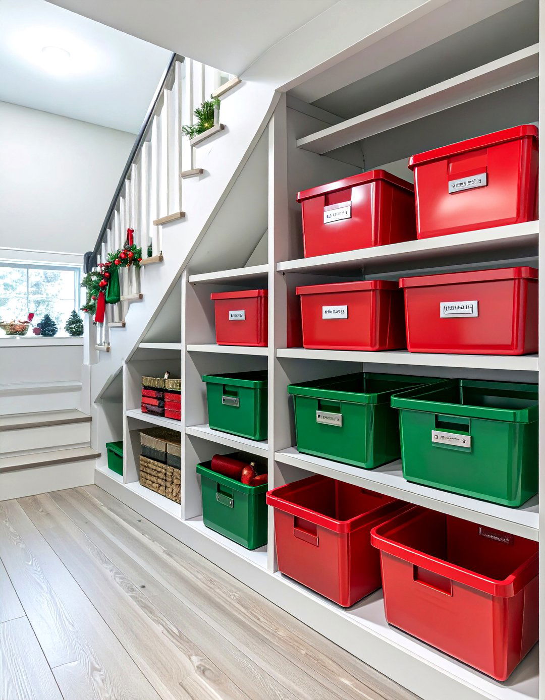 Under Stairs Seasonal Decoration Storage - 30 under stairs closet ideas