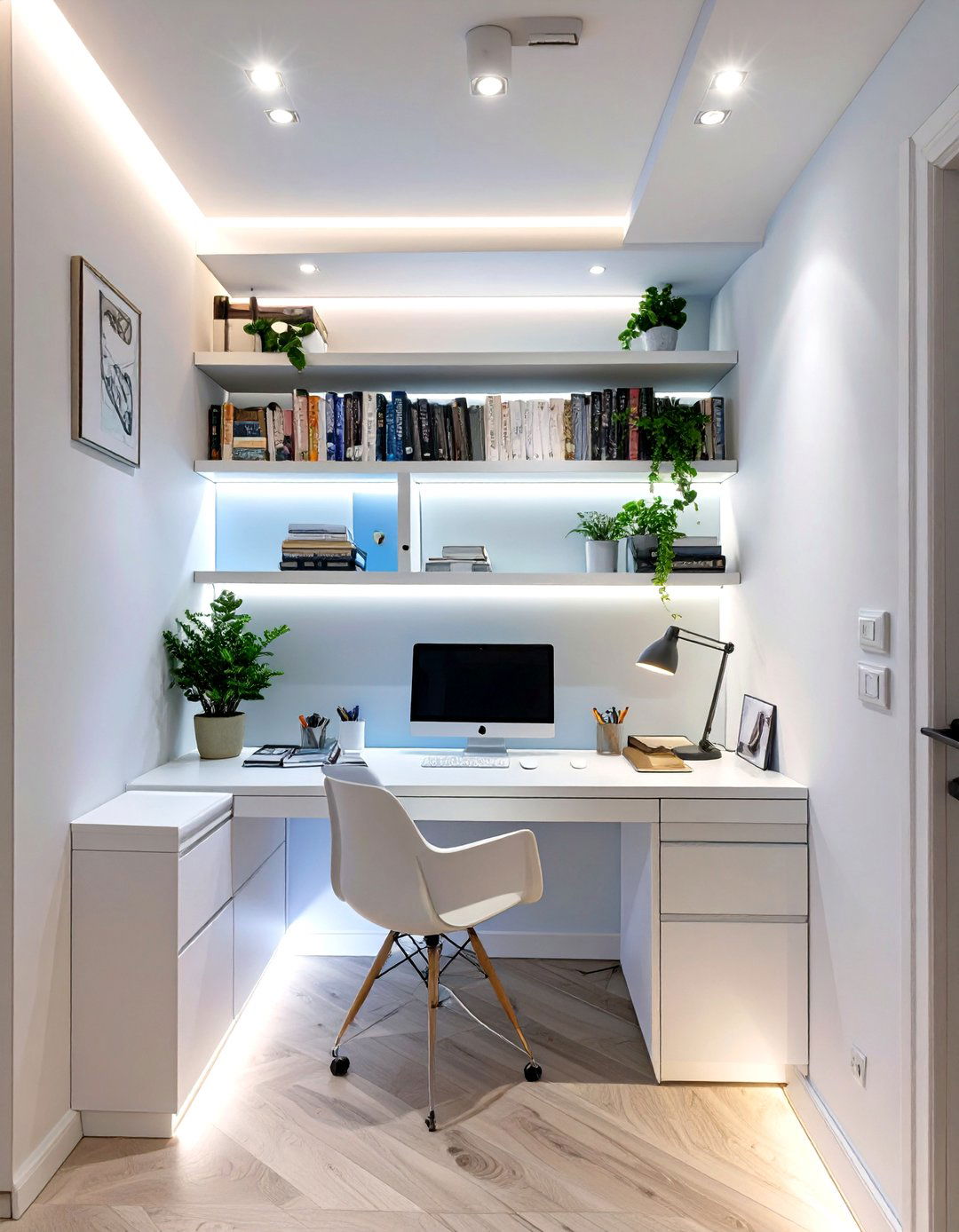 Under Stairs Small Office Nook - 30 small office ideas for work
