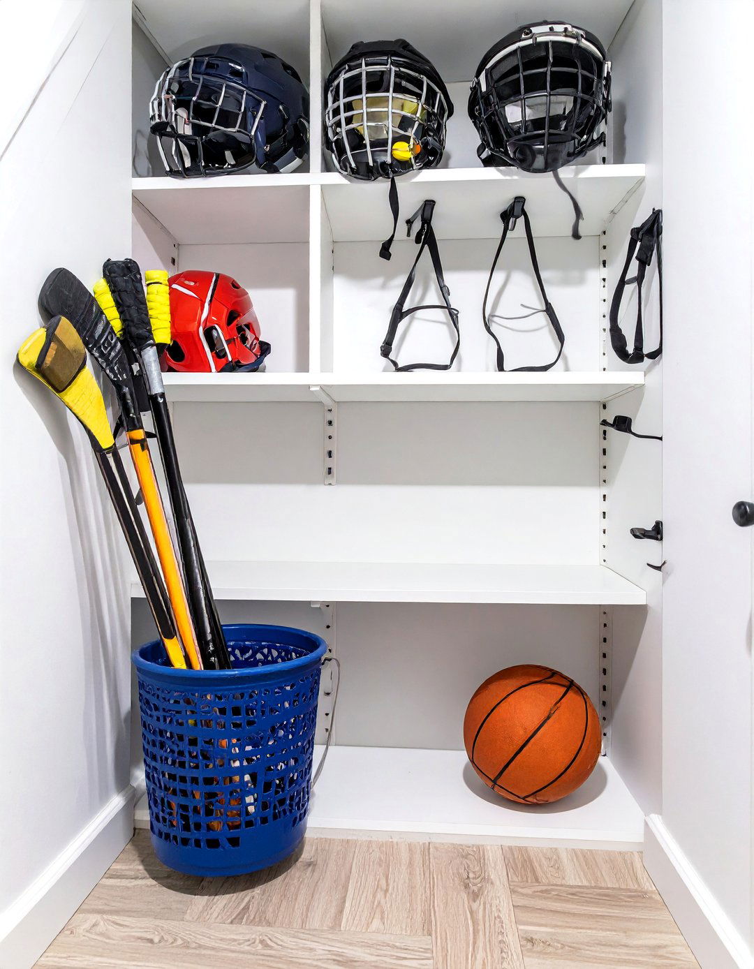 Under Stairs Sports Equipment Storage - 30 under stairs closet ideas