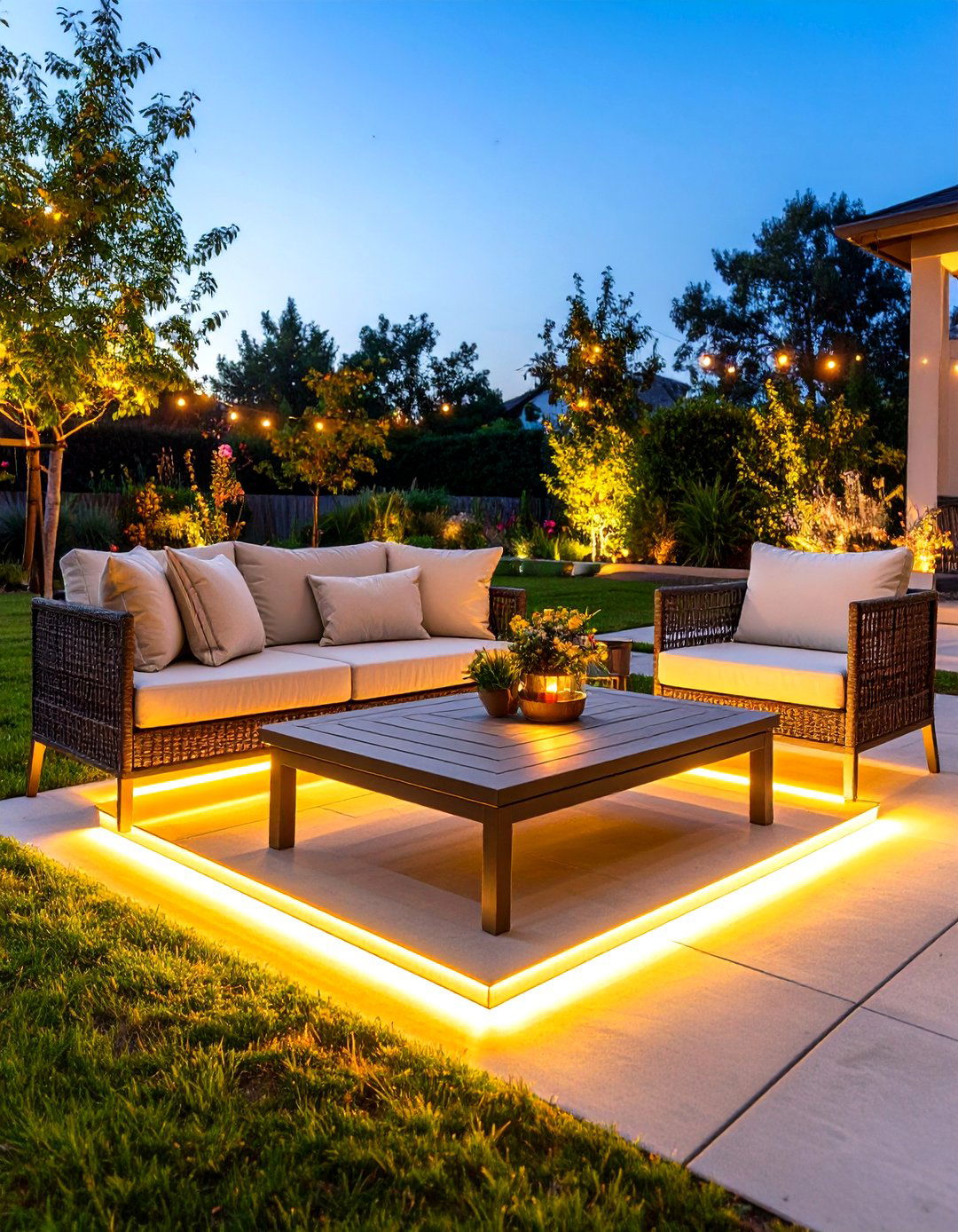 Under Table Patio Lighting - 30 patio light ideas