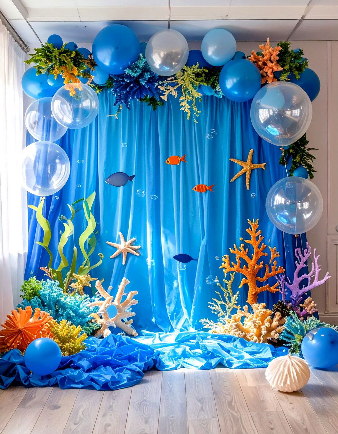Under the Sea Adventure - 30 baby shower backdrop ideas
