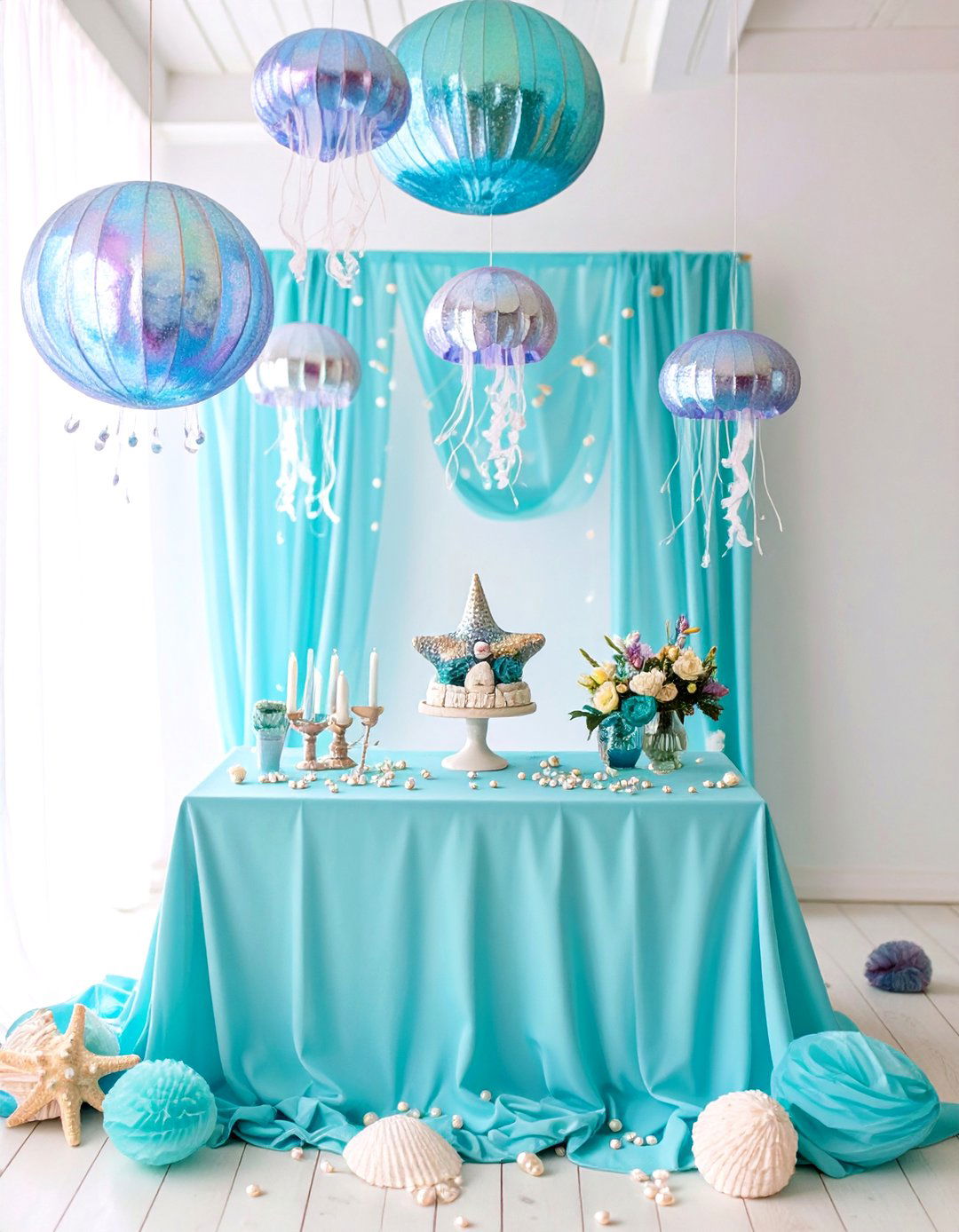 Under the Sea Mermaid Decorations - 30 unique baby shower decoration ideas