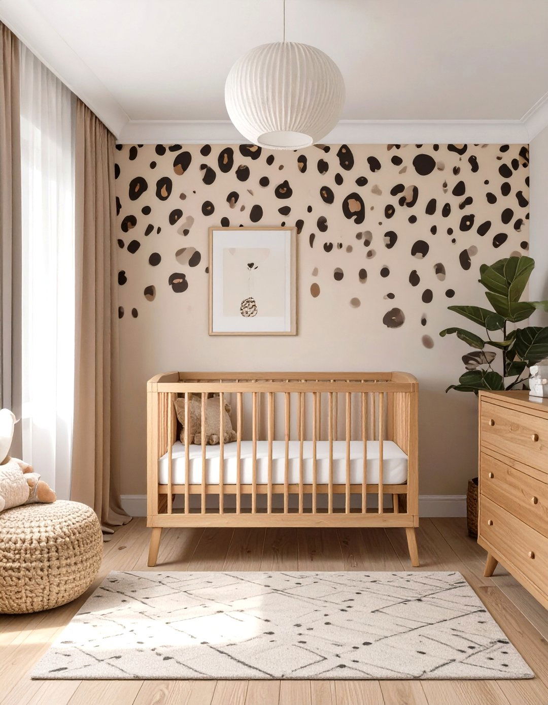 Understated Animal Print Nursery - 30 nursery ideas neutral