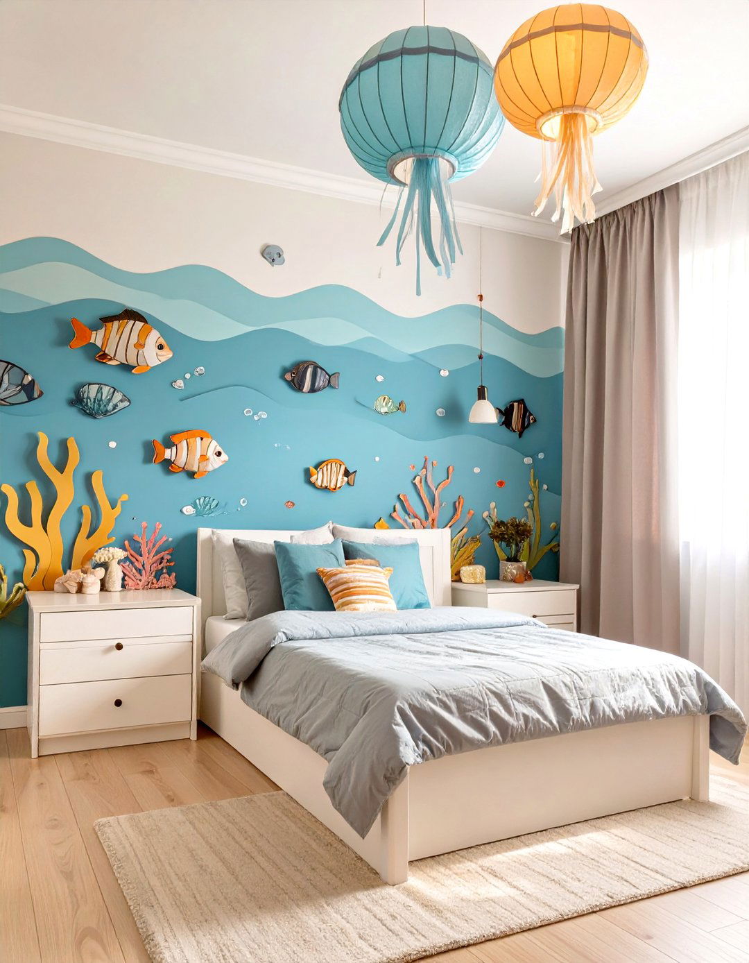 Underwater Ocean Bedroom - 30 toddler boy bedroom ideas