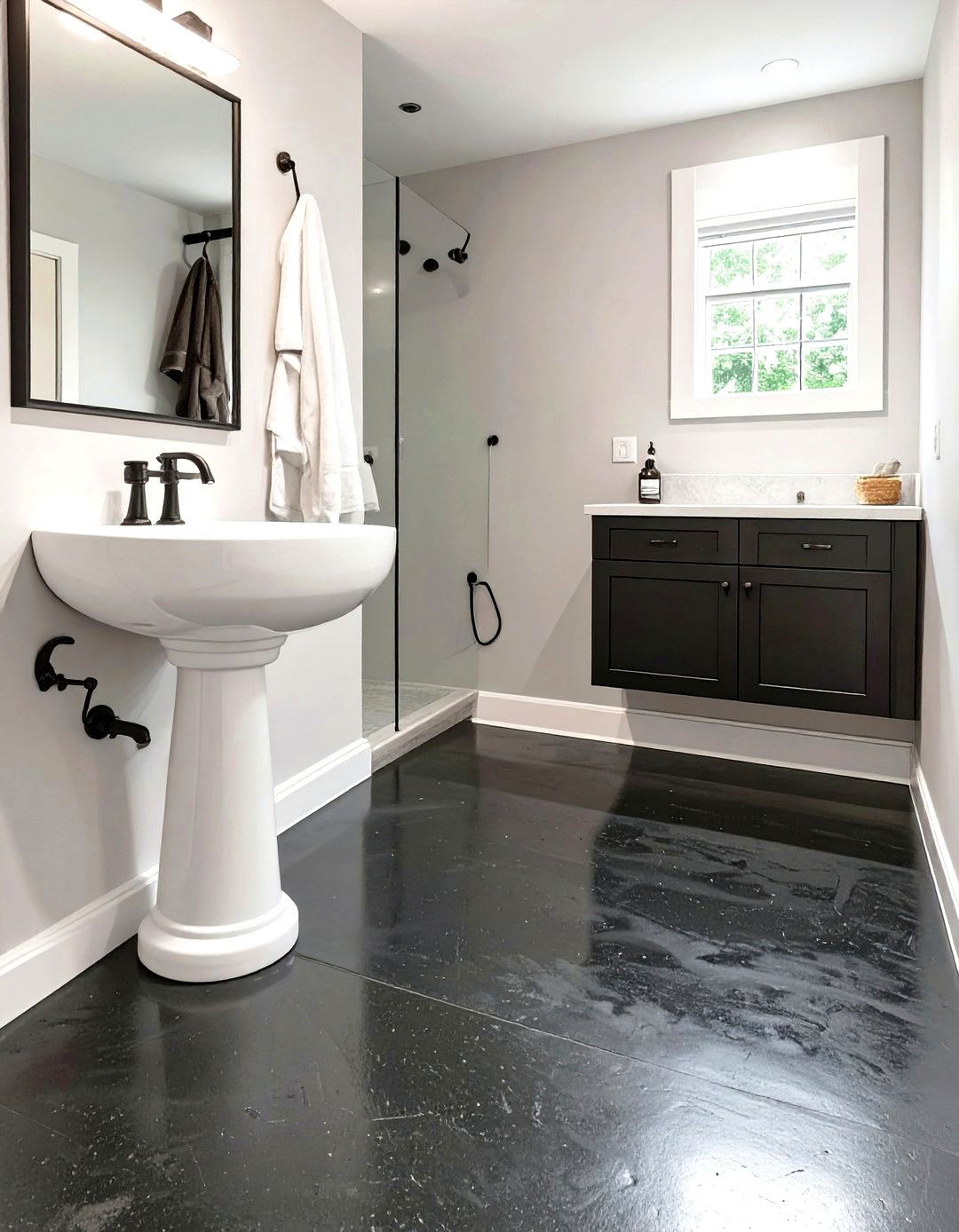 30 Unfinished Basement Bathroom Ideas for Your Reno - We Love Home Blog