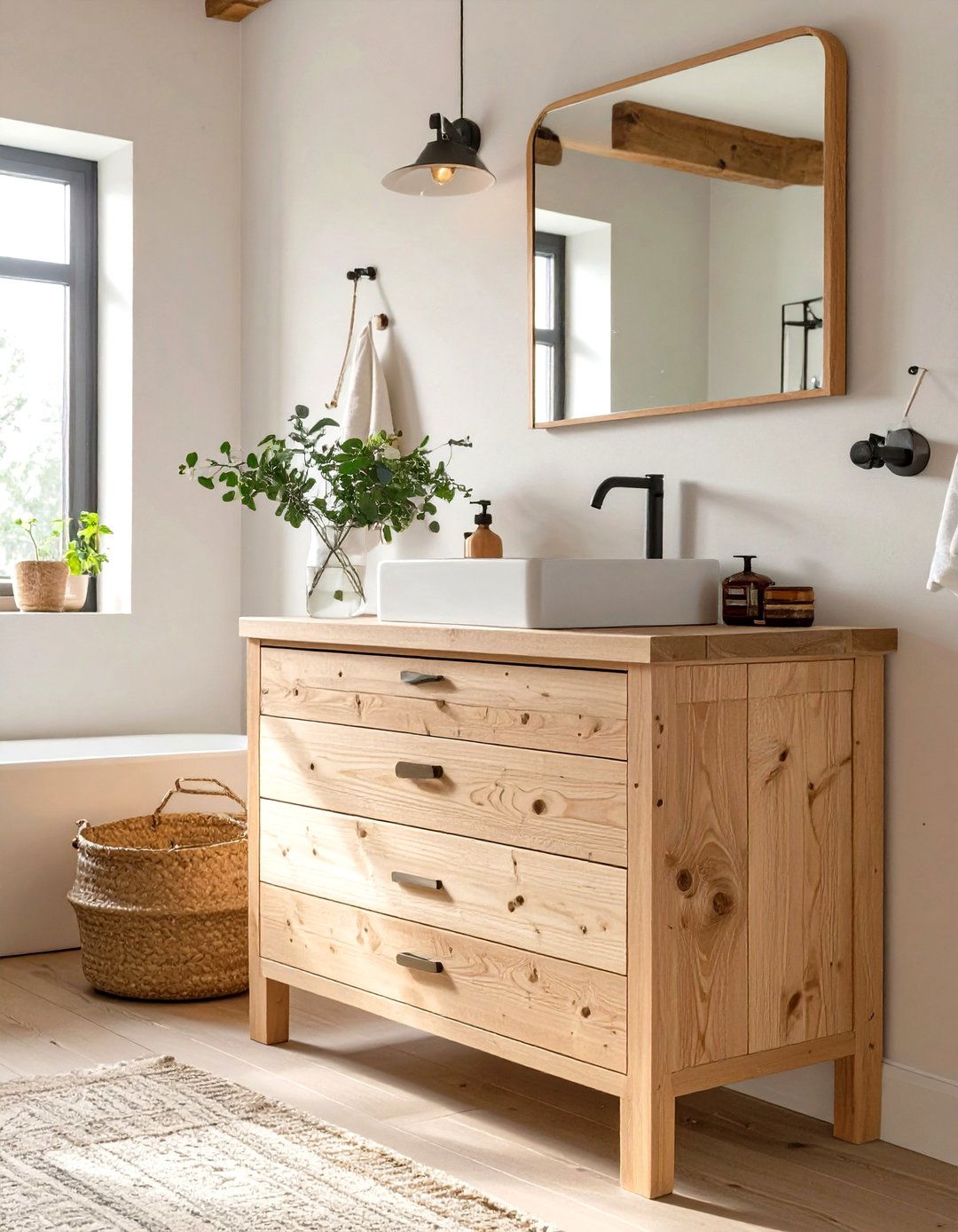 Unfinished Wood Studio Vanity - 30 studio design collection vanity ideas