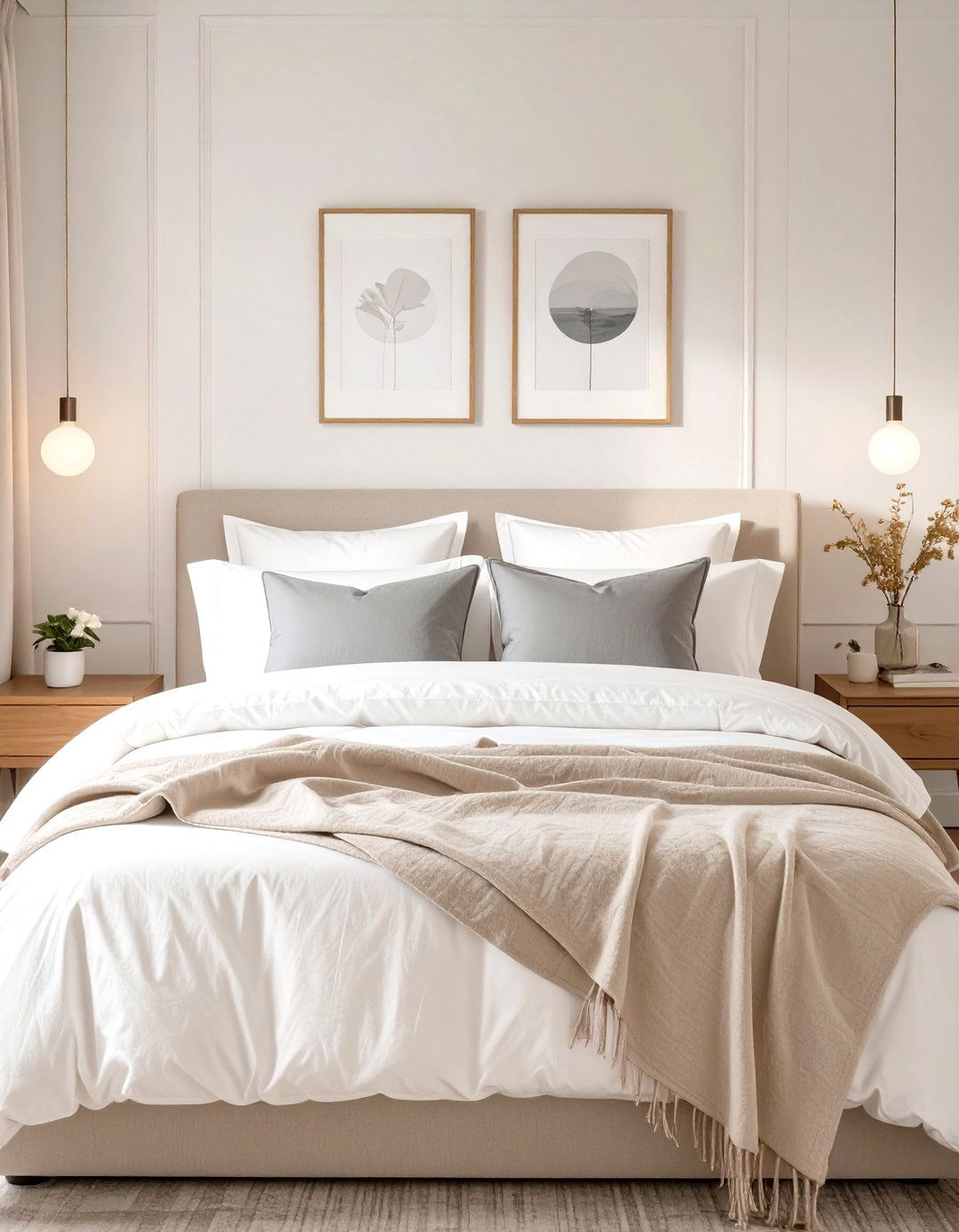 Unfussy Bedding in the Bedroom - 30 transitional interior design ideas