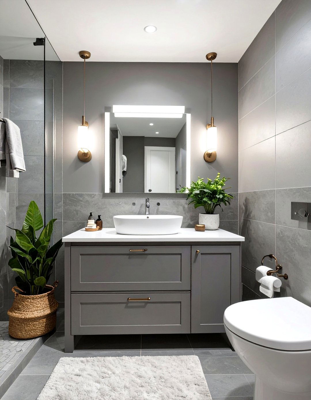 Uniform Color Scheme - 30 small bathroom decor ideas