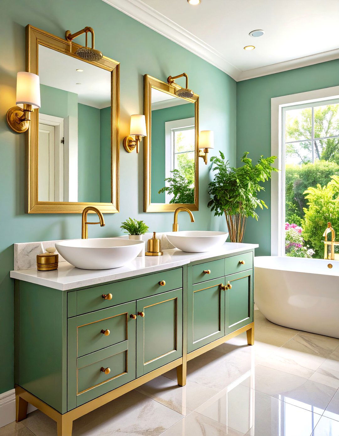 Uniform Metal Finishes - 30 remodel small bathroom ideas