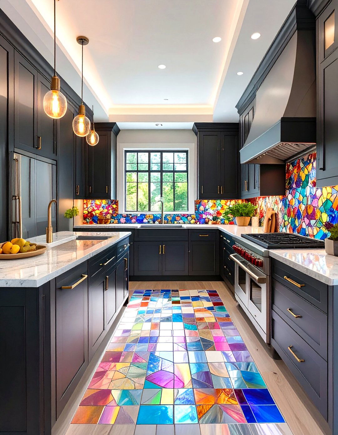 Upcycled CD Mosaic Backsplash - 30 diy backsplash ideas