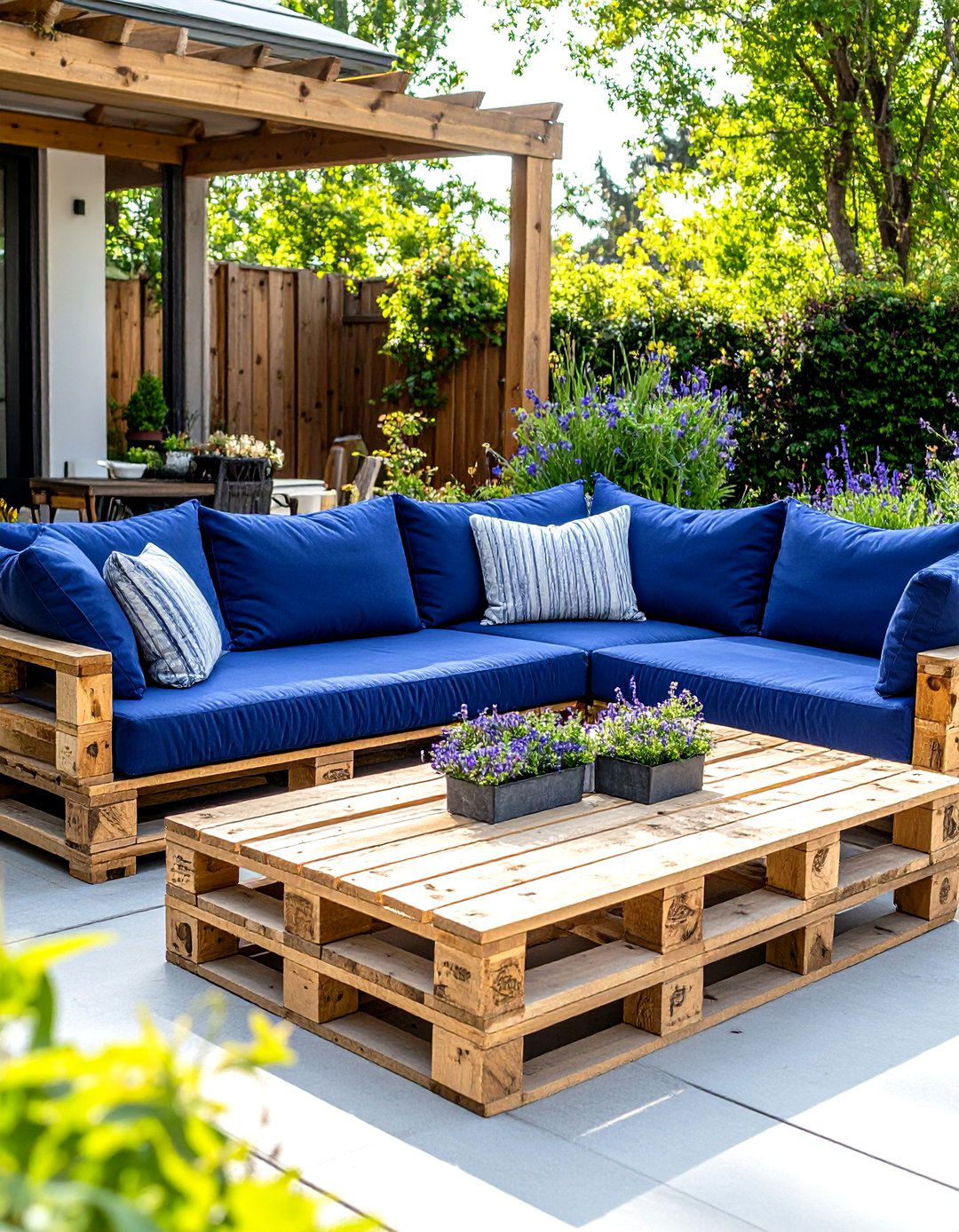 Upcycled Pallet Furniture for a Budget Patio - 30 patio ideas on a budget