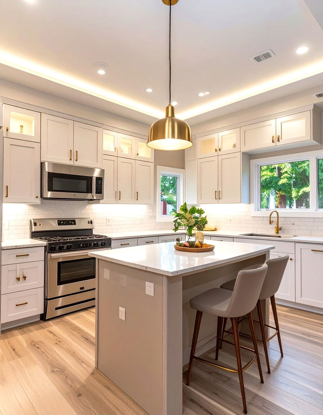Upgraded Kitchen Lighting Fixtures - 30 mobile home kitchen ideas