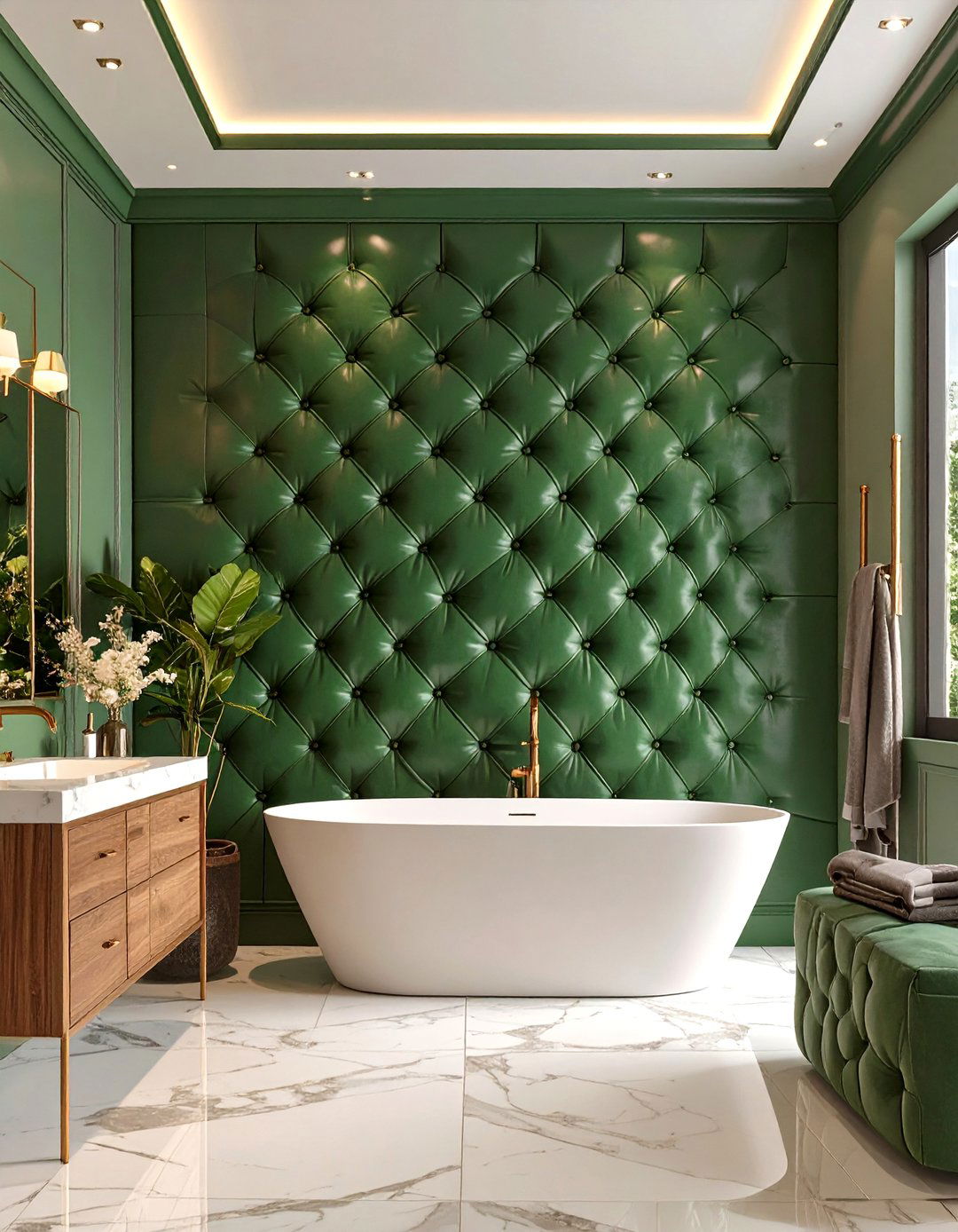 Upholstered Bathroom Wall Panels - 30 bathroom wall paneling ideas