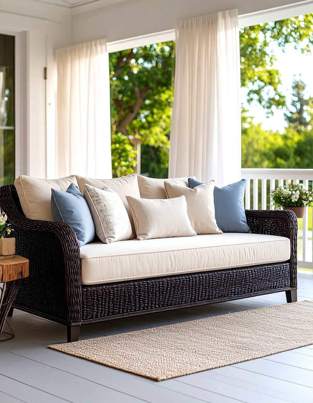 Upholstered Outdoor Daybed - 30 porch furniture ideas