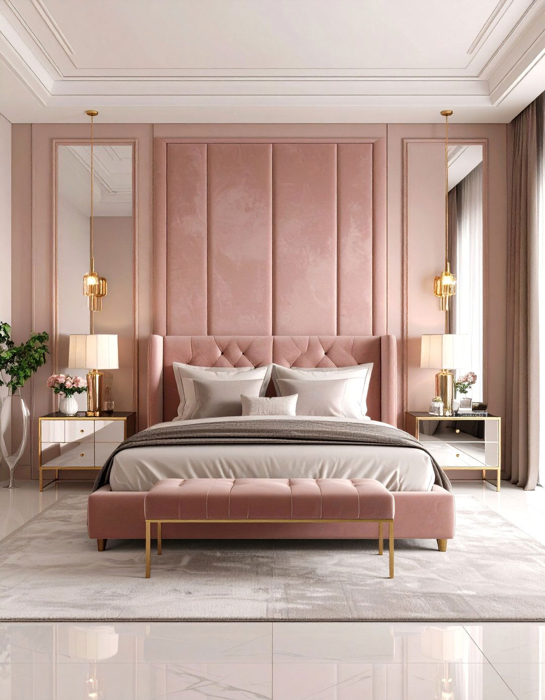 Upholstered Wall Panels - 30 accent wall ideas for bedroom