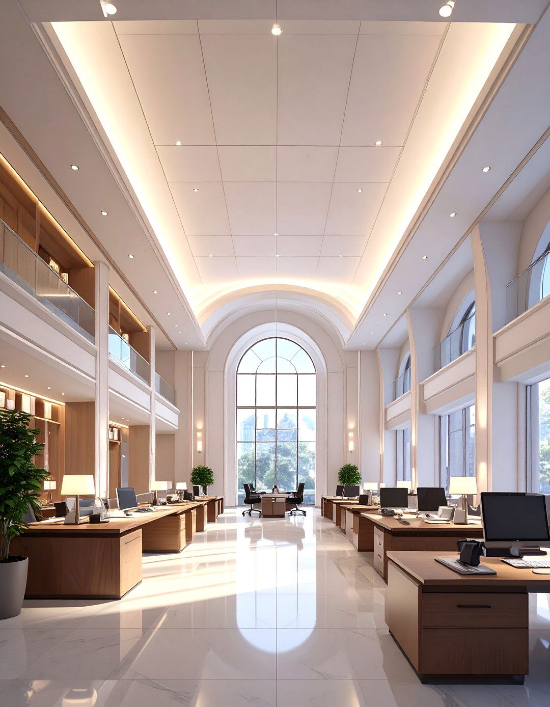 Uplighting for High Ceilings - 30 office lighting ideas