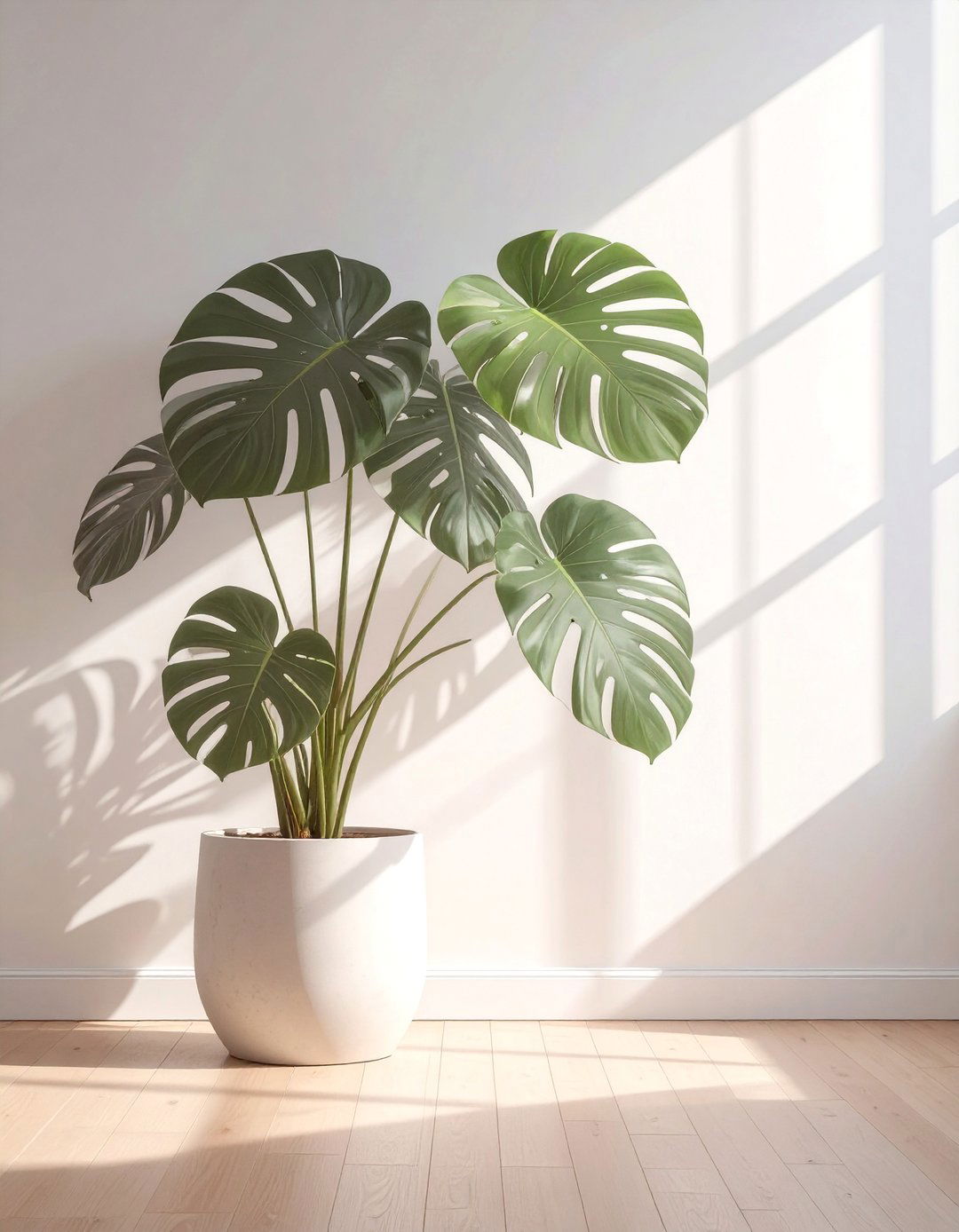 Uplighting on Indoor Plants to Create Shadows - 30 best lighting for interior design ideas