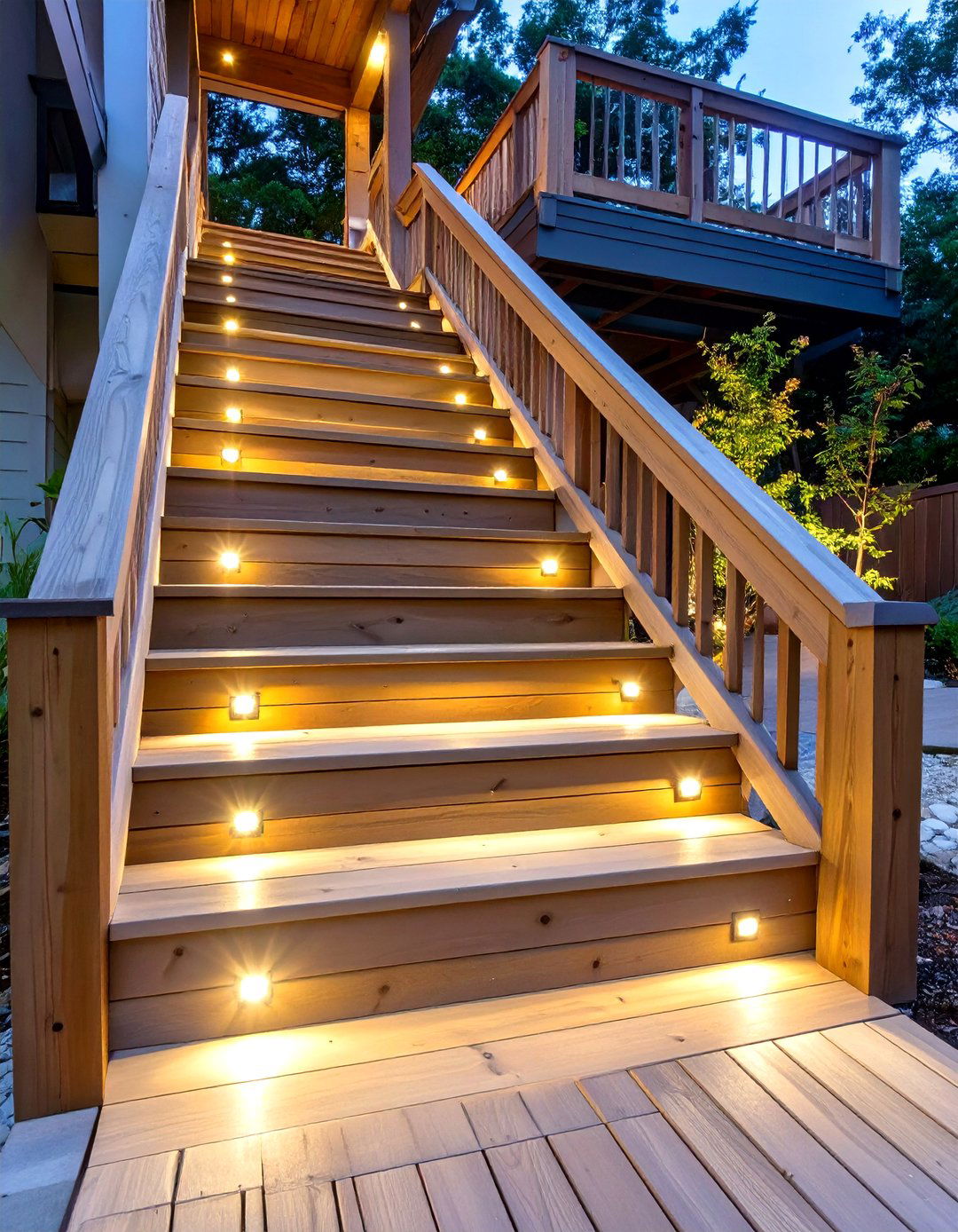 Uplighting to Showcase Trees - 30 outdoor house lighting ideas