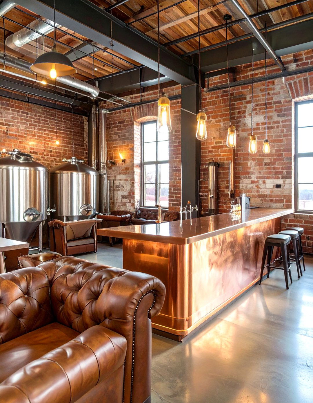 Upscale Industrial Distillery Tasting Room - 30 commercial interior design ideas