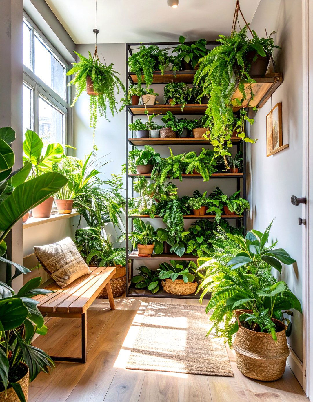 Urban Jungle Entryway - 30 apartment entryway ideas