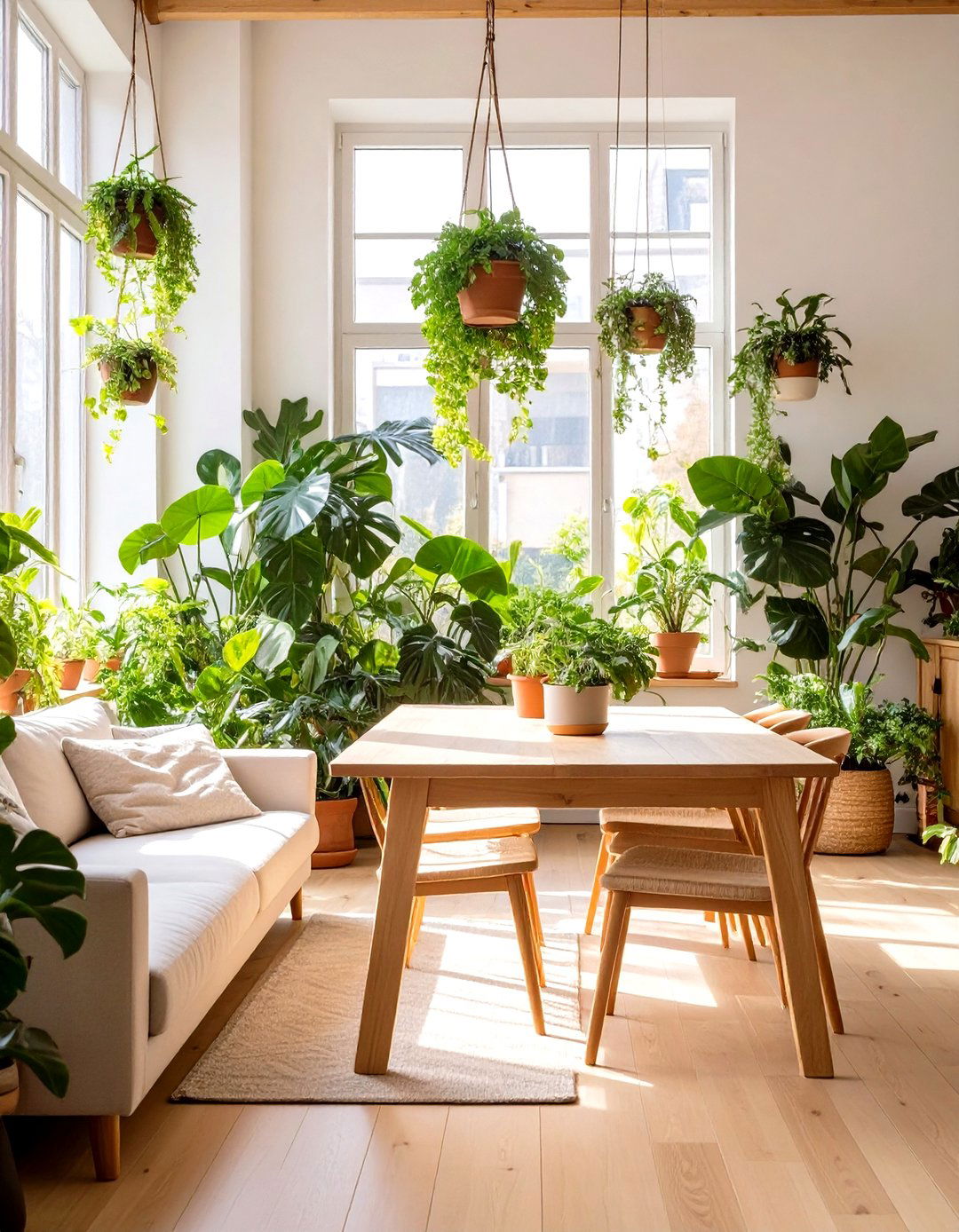 Urban Jungle Sanctuary - 30 lounge dining room ideas