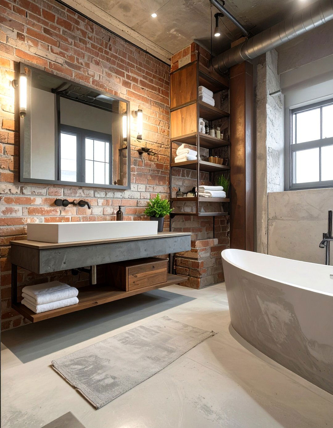 Urban Loft Bathroom - 30 mens bathroom ideas