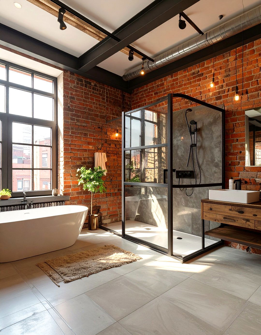 Urban Loft Bathroom - 30 bathroom theme ideas