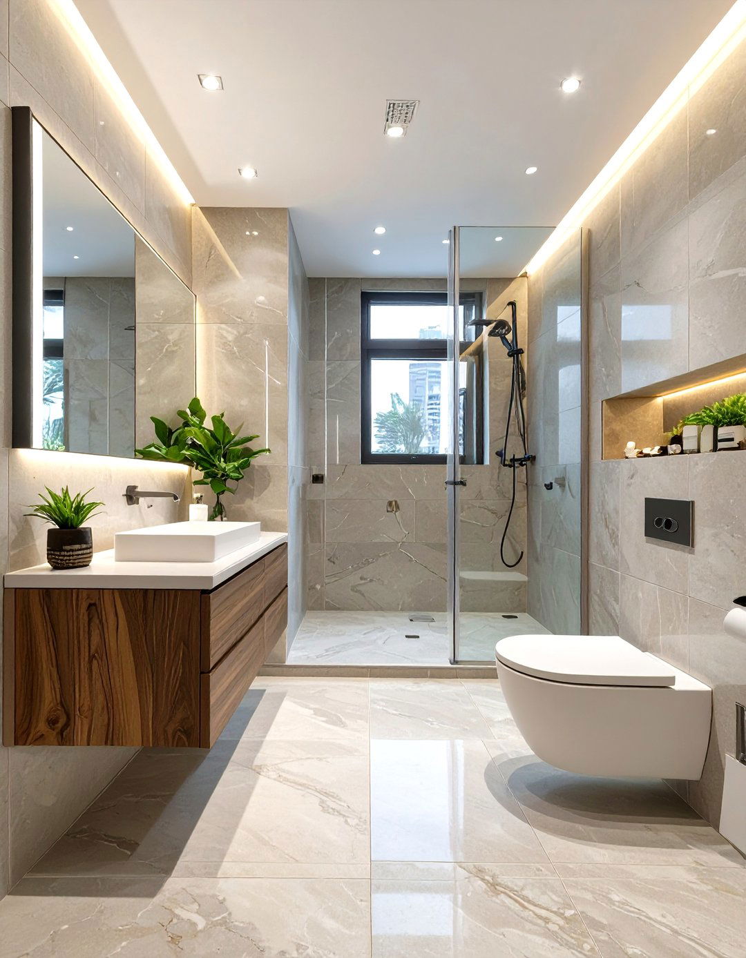 Urban Modern Bathroom - 30 bathroom upgrade ideas