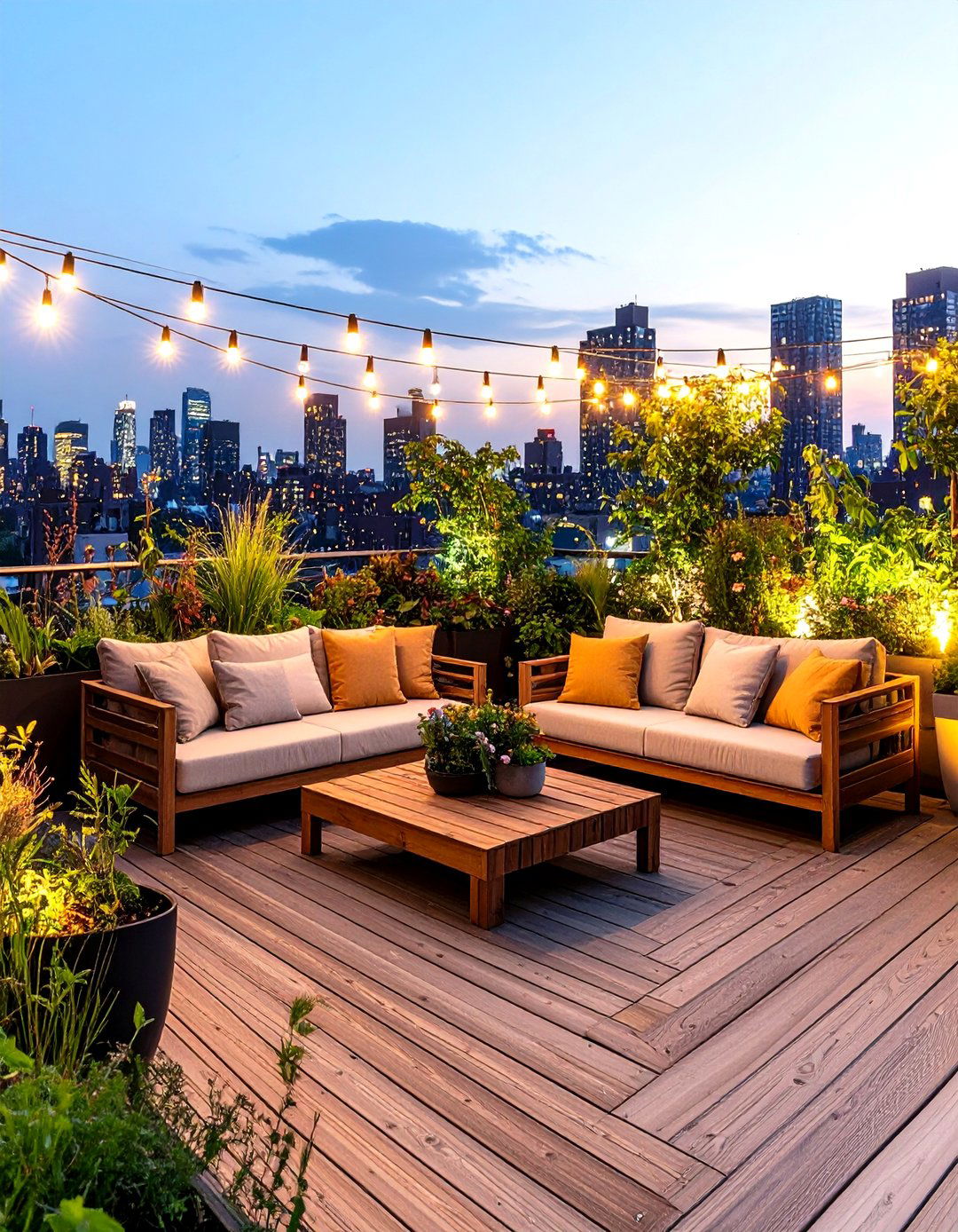 Urban Rooftop Garden - 30 garden decoration ideas