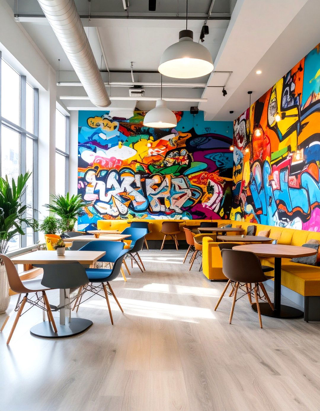 Urban Street Art Themed Hostel - 30 hospitality interior design ideas