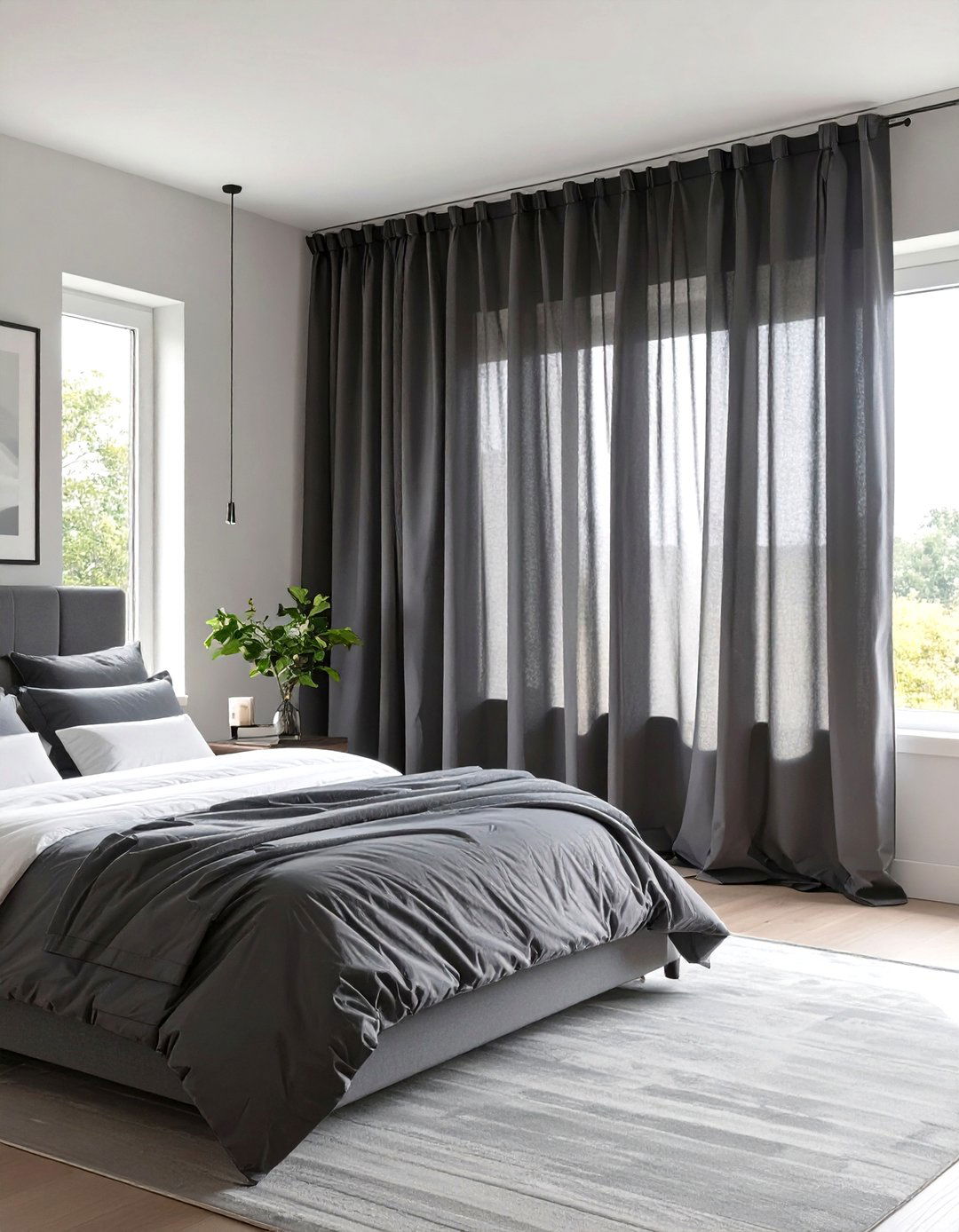 Use Blackout Curtains for a Simple Master Bedroom - 30 simple master bedroom ideas