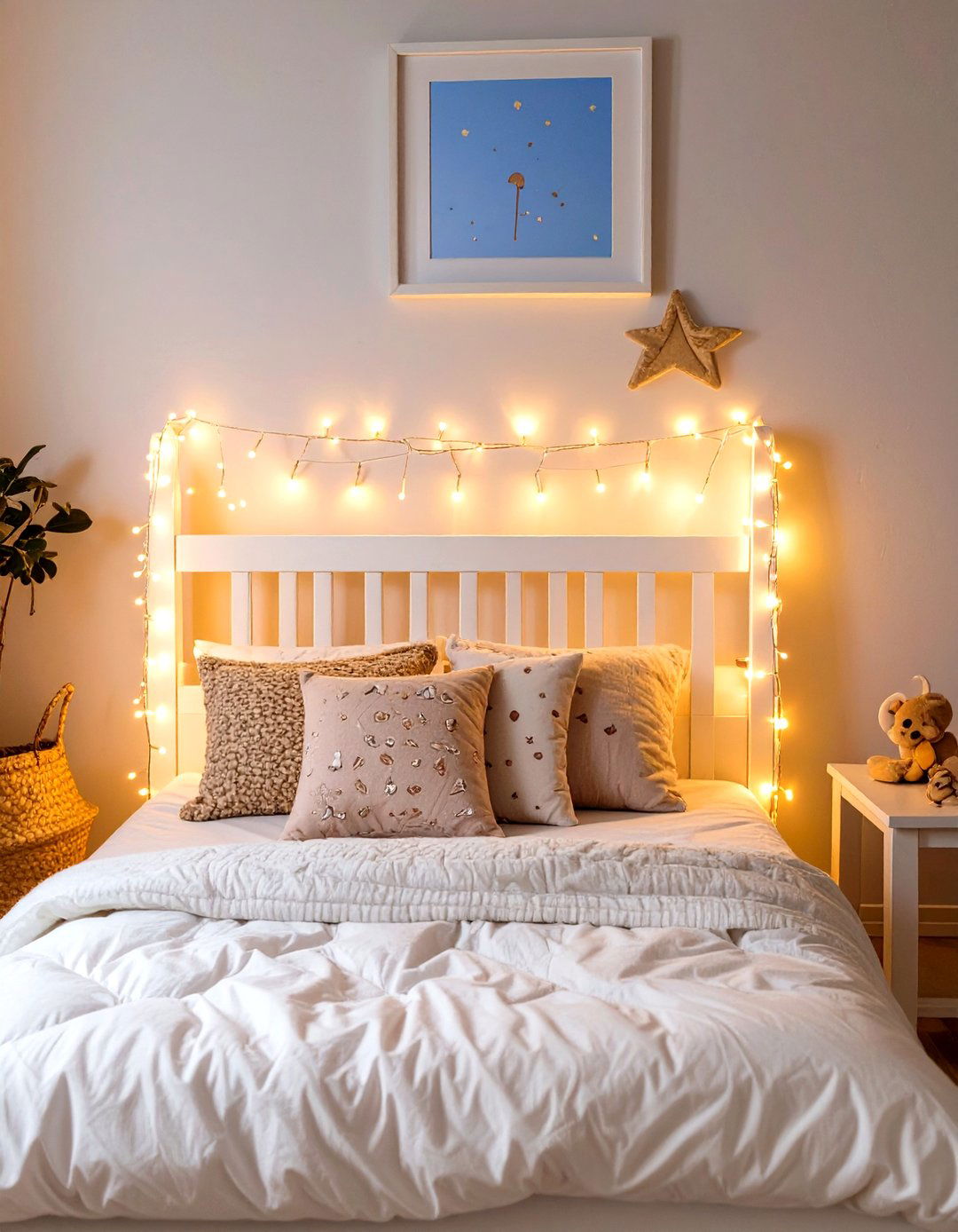 Use Fairy Lights for Ambiance - 30 toddler girl room ideas on a budget