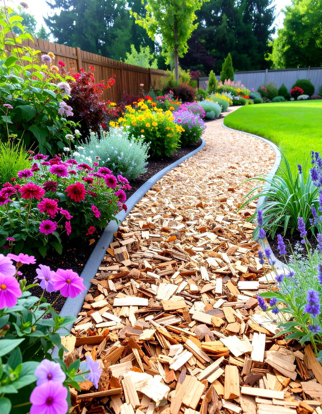 Use Mulch for Moisture Retention and Weed Control - 30 sustainable landscape design ideas