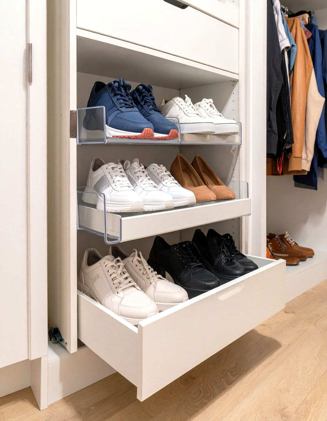 Use Over the Door Organizers - 30 ways to organize your closet ideas