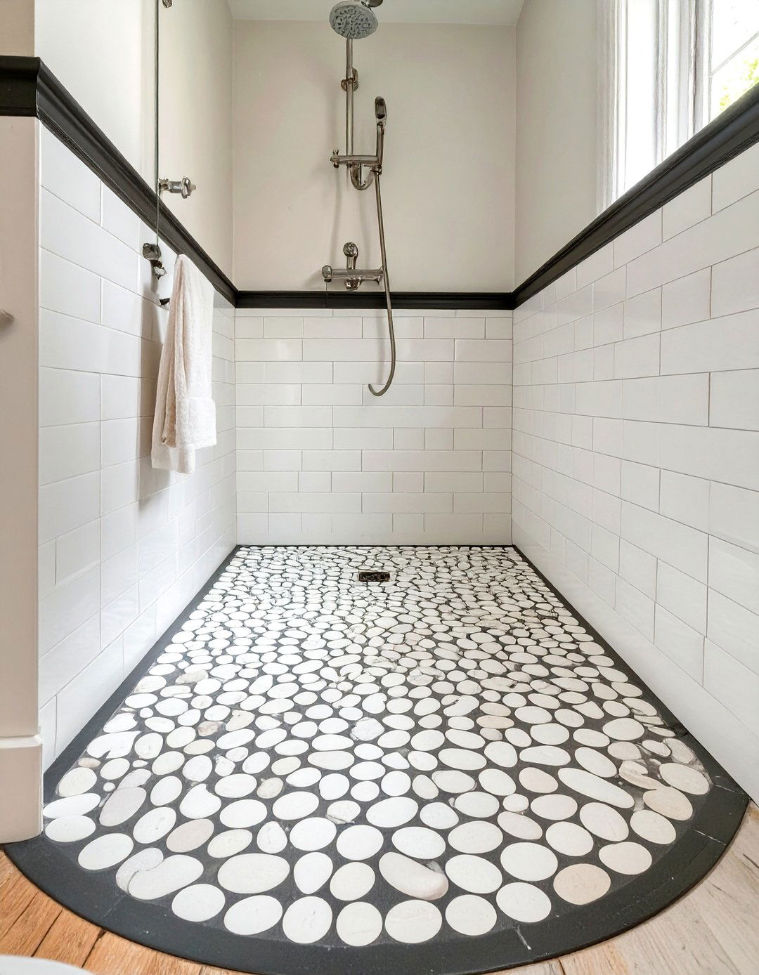 Use Penny Tiles for a Vintage Feel - 30 shower renovation ideas