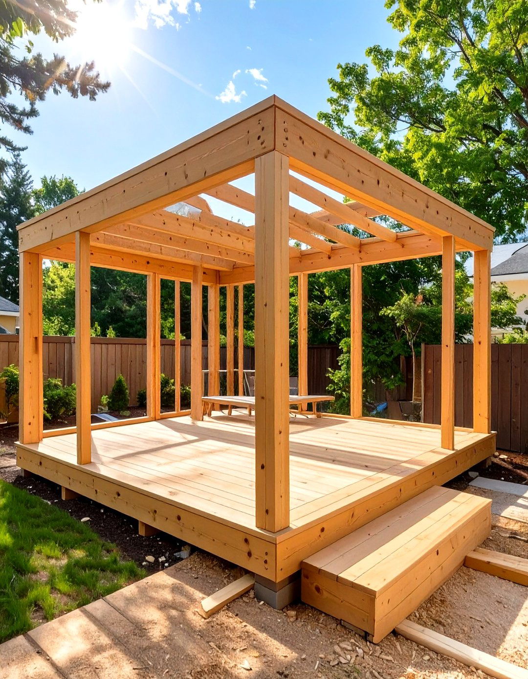 Use Pressure Treated Pine for the Screen Porch Frame - 30 screen porch ideas on a budget