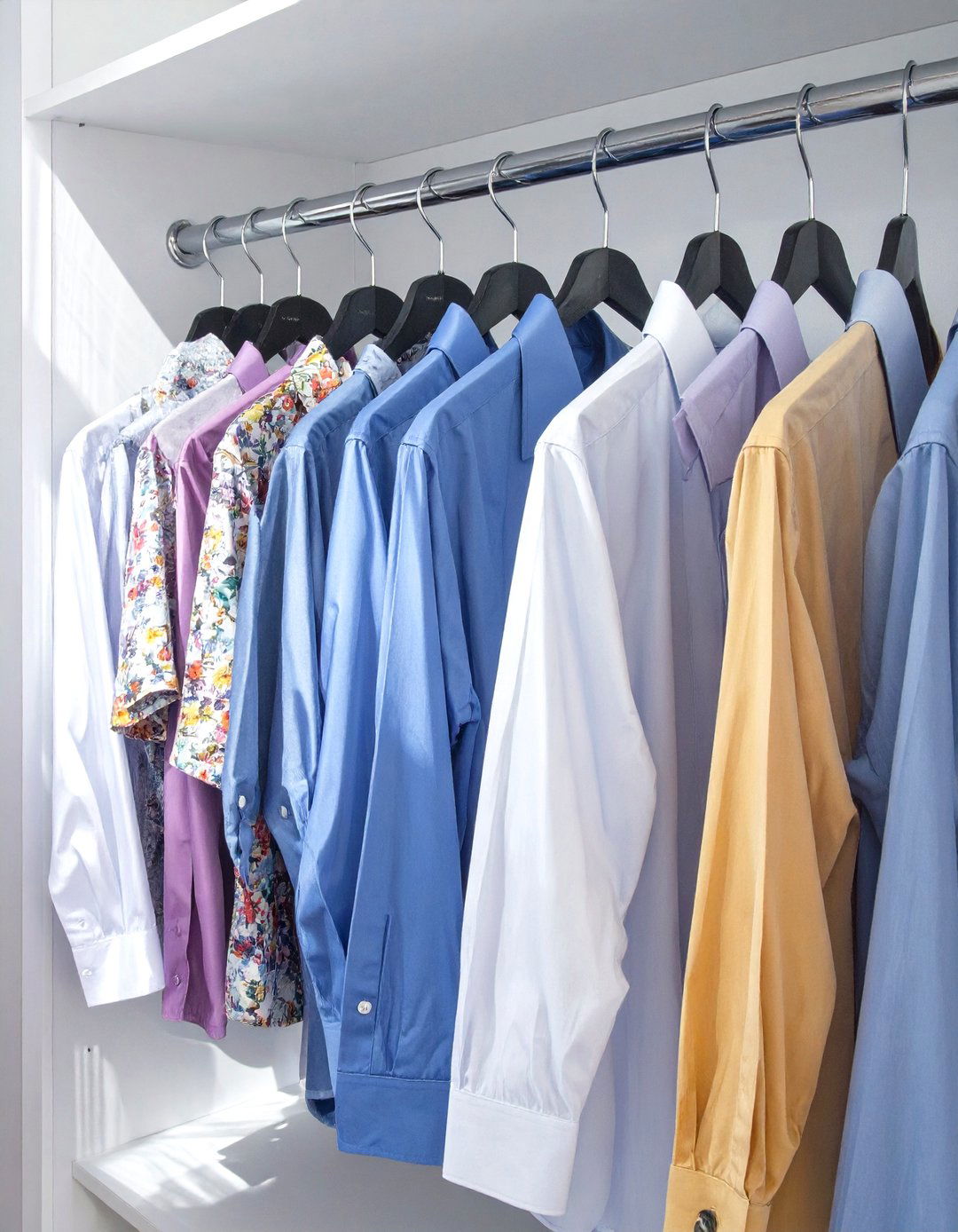 Use Slim Non Slip Hangers - 30 small closet ideas for bedroom
