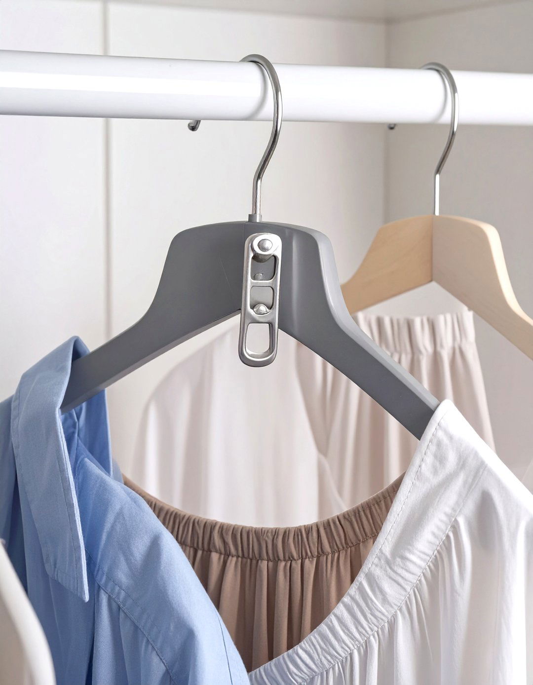 Use Soda Can Tabs on Hangers - 30 small closet storage ideas