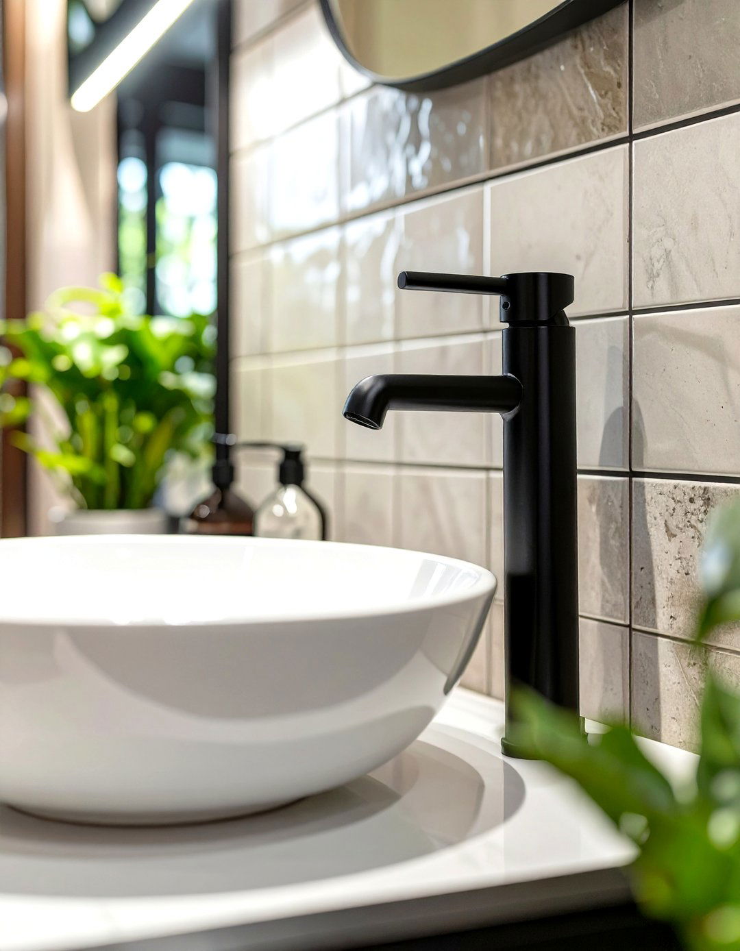 Use Wall Mounted Faucets - 30 small bathroom renovation ideas