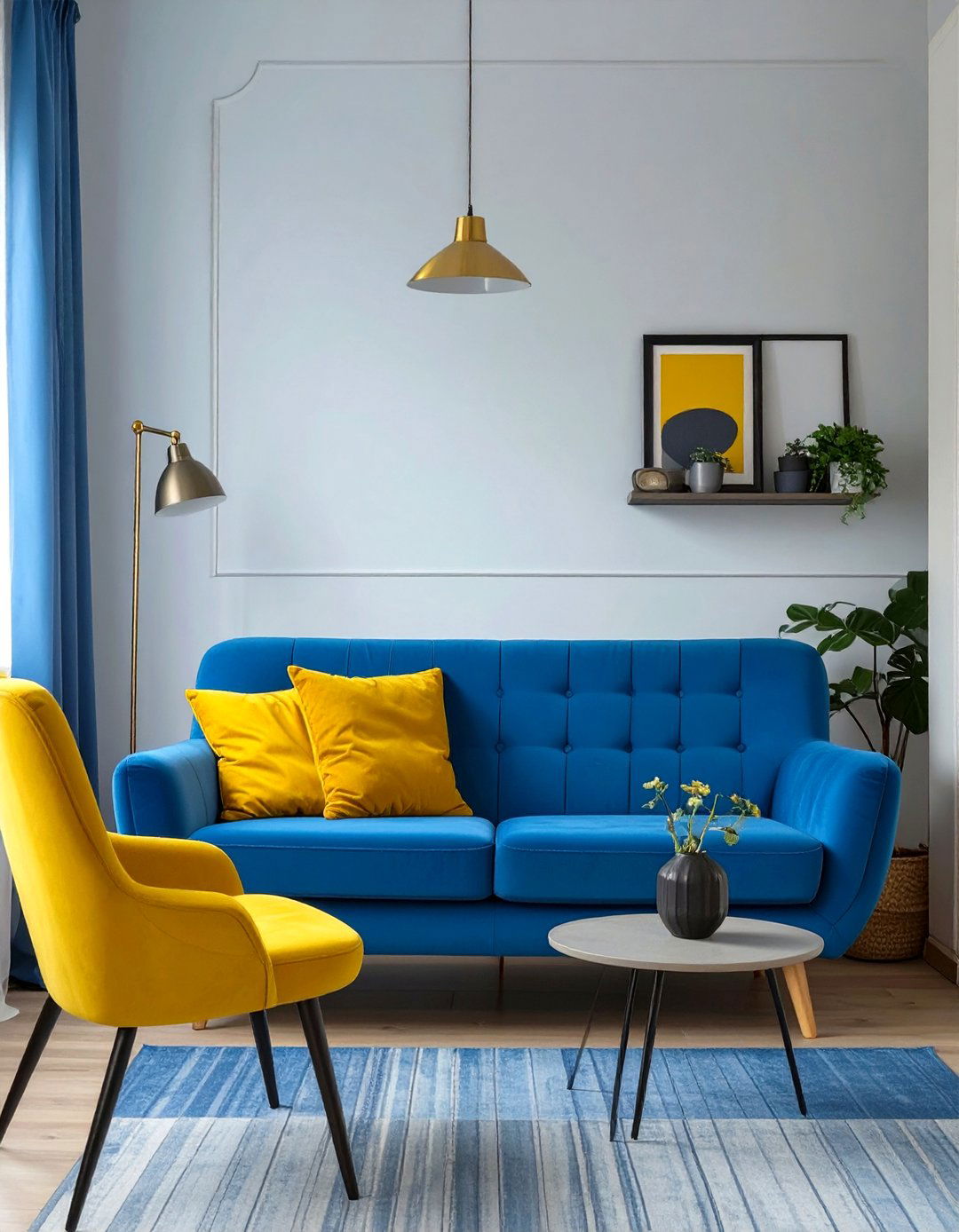 Use a Loveseat Instead of a Full Sofa - 30 tiny living room ideas
